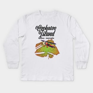 Cockatoo Island Sydney Australia Kids Long Sleeve T-Shirt